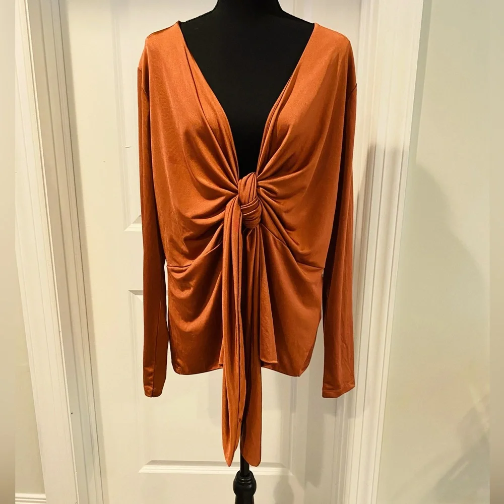 Rust Colored Blouse - Picture 1 of 3